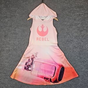 Goldie Pink Rebel Hooded‎ Dress